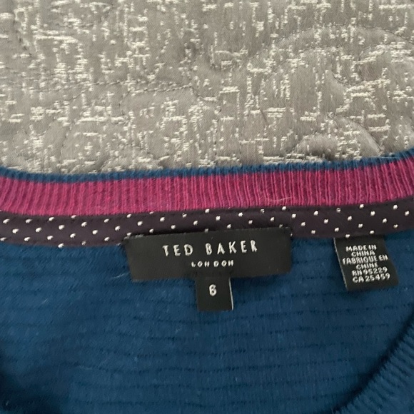 Ted Baker  blue/green sweater size 6 - Picture 2 of 4